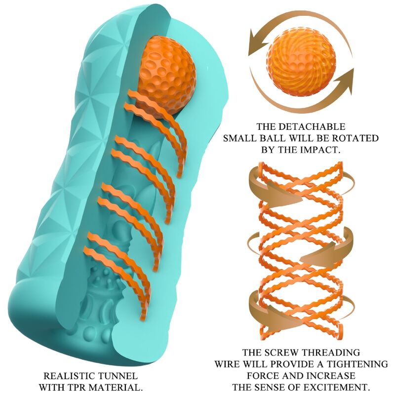 PRETTY LOVE - MASTURBATORE VICTORIA CASPAR VERDE ACQUA - immagine 3