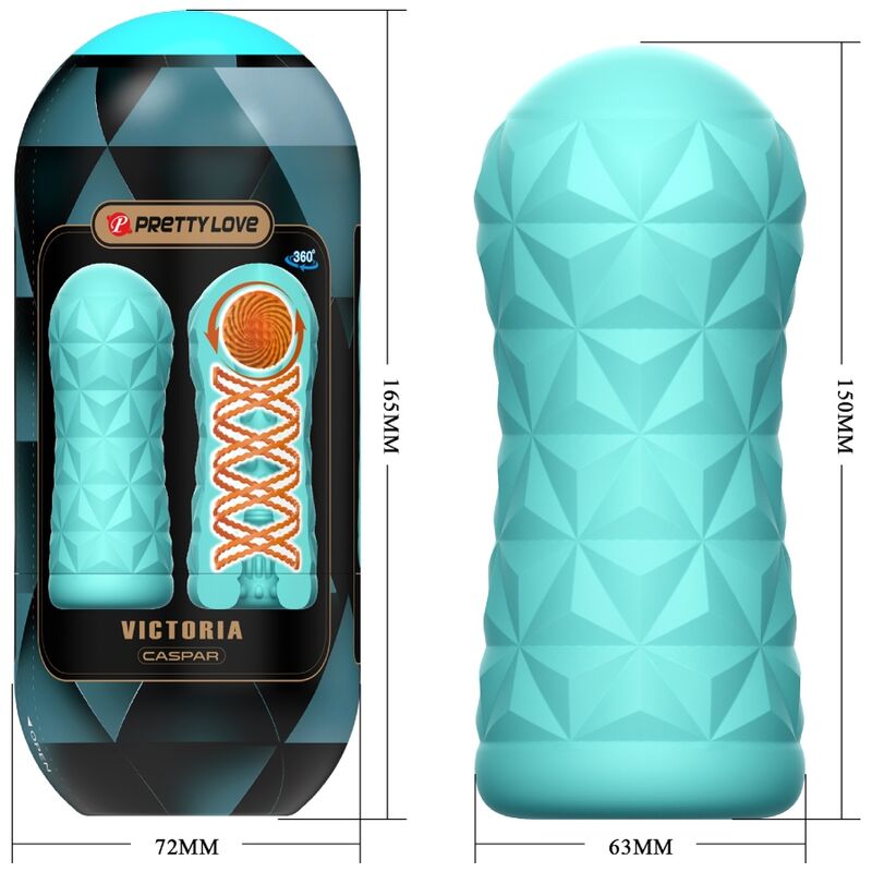 PRETTY LOVE - MASTURBATORE VICTORIA CASPAR VERDE ACQUA - immagine 2