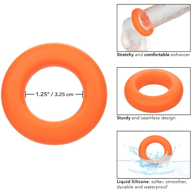 CALEXOTICS - ALPHA ANELLO GRANDE PROLONG ARANCIO - immagine 8