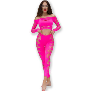 CHILIROSE – CR 4632 TOP E PANTALONE FUCSIA S/L