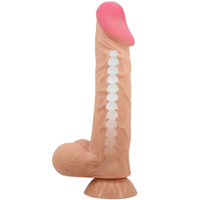 PRETTY LOVE - DILDO REALISTICO SLIDING SKIN SERIES CON VENTOSA SCORREVOLE DELLA PELLE 24 CM - immagine 2