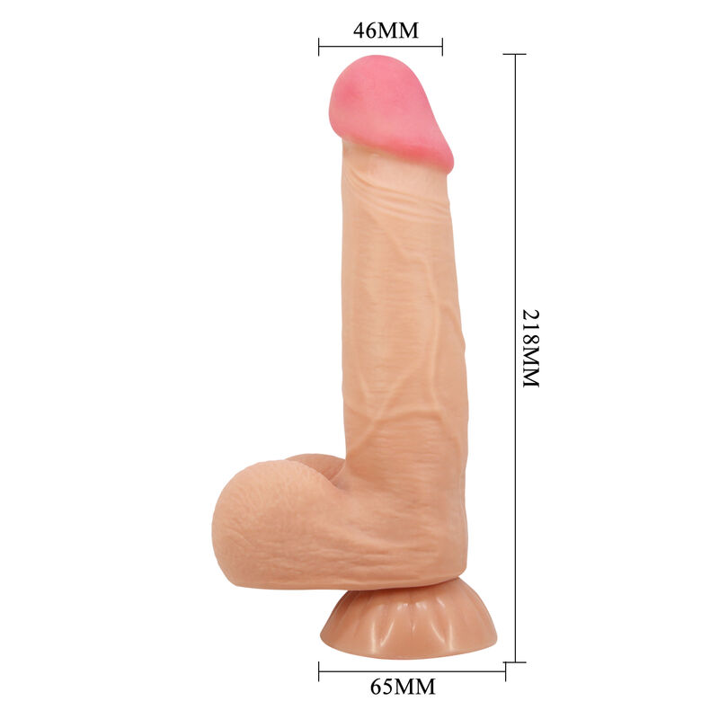 PRETTY LOVE - DILDO REALISTICO SLIDING SKIN SERIES CON VENTOSA SCORREVOLE DELLA PELLE 21,8 CM - immagine 3