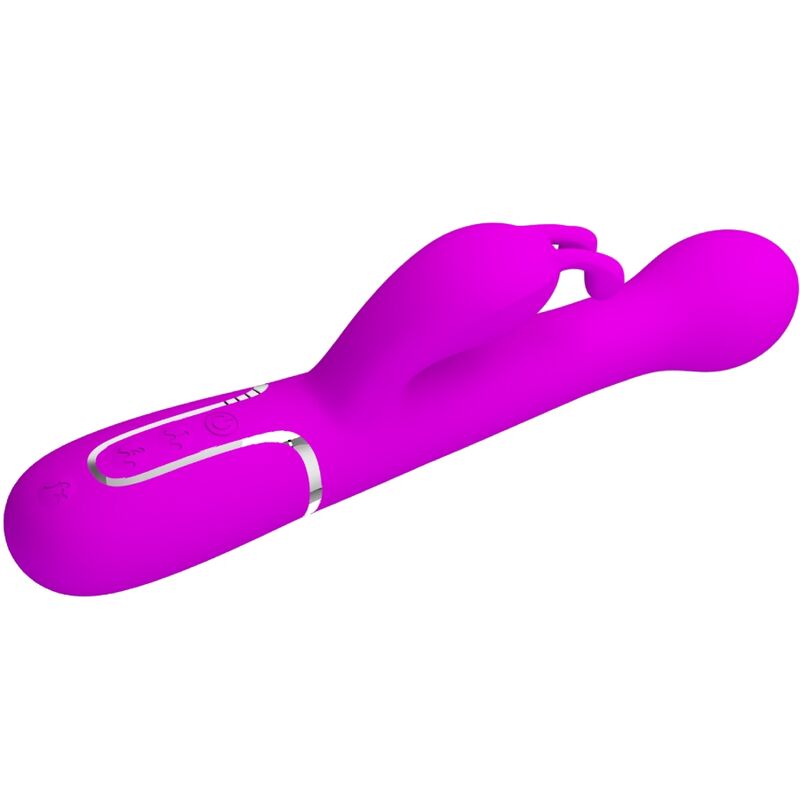 PRETTY LOVE - VIBRATORE DEJON RABBIT 3 IN 1 VIOLA MULTIFUNZIONE - immagine 8