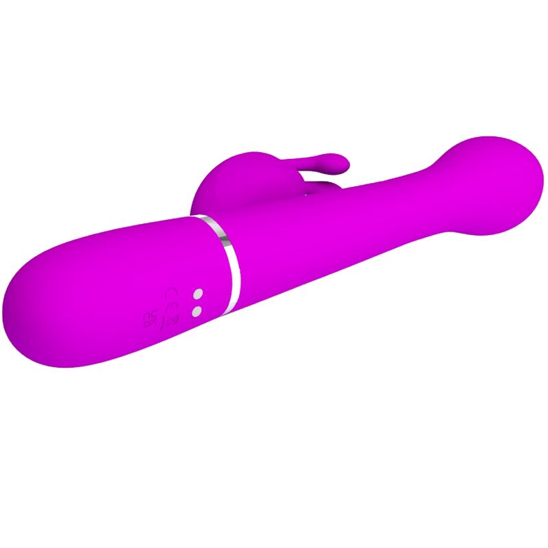PRETTY LOVE - VIBRATORE DEJON RABBIT 3 IN 1 VIOLA MULTIFUNZIONE - immagine 7