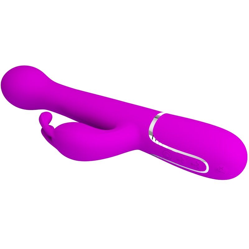 PRETTY LOVE - VIBRATORE DEJON RABBIT 3 IN 1 VIOLA MULTIFUNZIONE - immagine 6