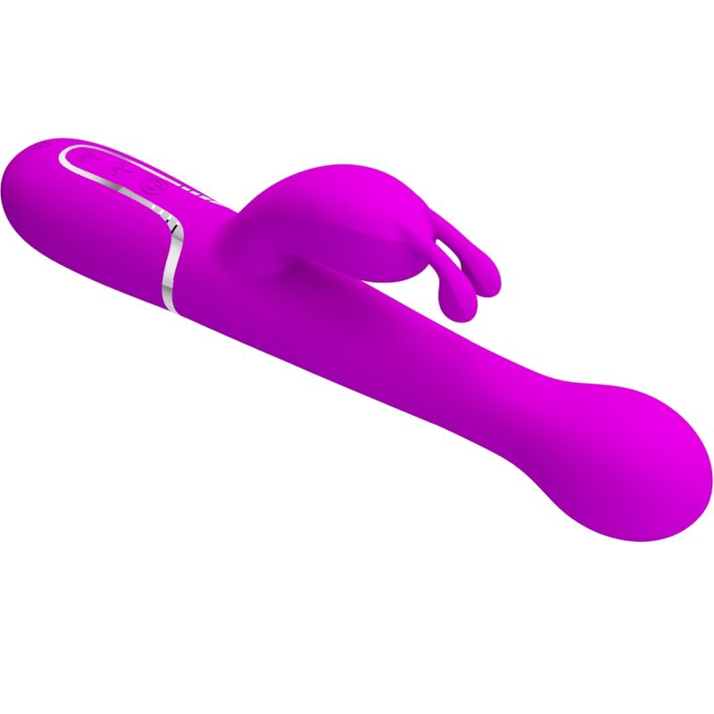PRETTY LOVE - VIBRATORE DEJON RABBIT 3 IN 1 VIOLA MULTIFUNZIONE - immagine 5