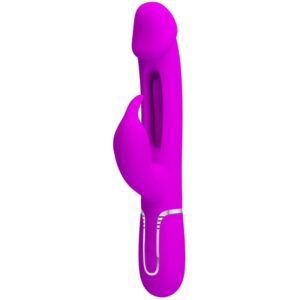 PRETTY LOVE – VIBRATORE DEJON RABBIT 3 IN 1 MULTIFUNZIONE FUCSIA