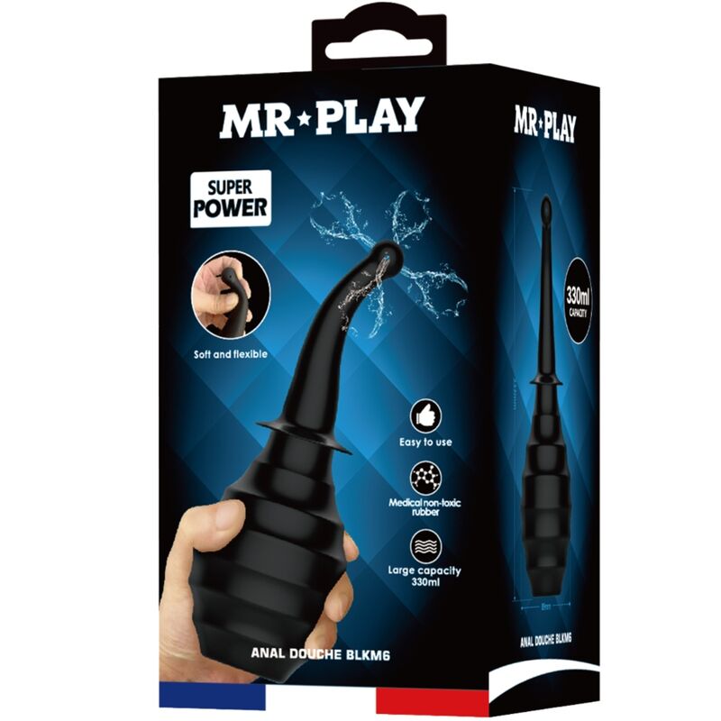 MR PLAY - DOCCIA ANALE BLKM6 SUPER POWER NERO - immagine 4