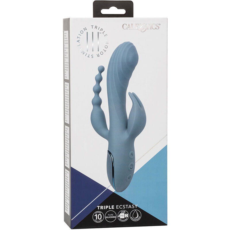 CALEXOTICS - VIBRATORE TRIPLE ECSTASY GRIGIO - immagine 2