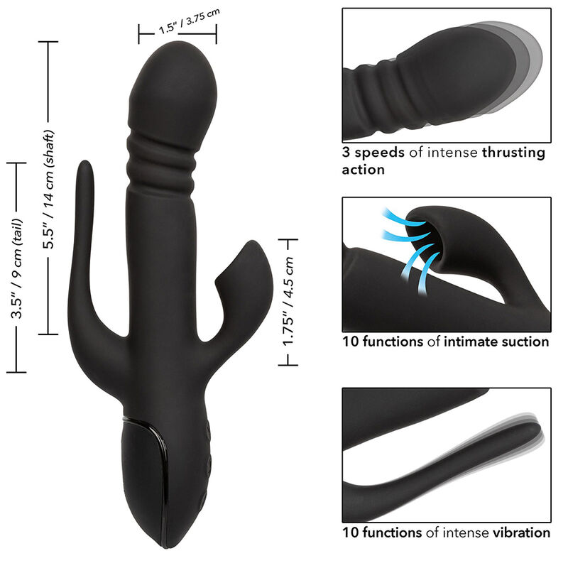 CALEXOTICS - VIBRATORE TRIPLE EUPHORIA NERO - immagine 8