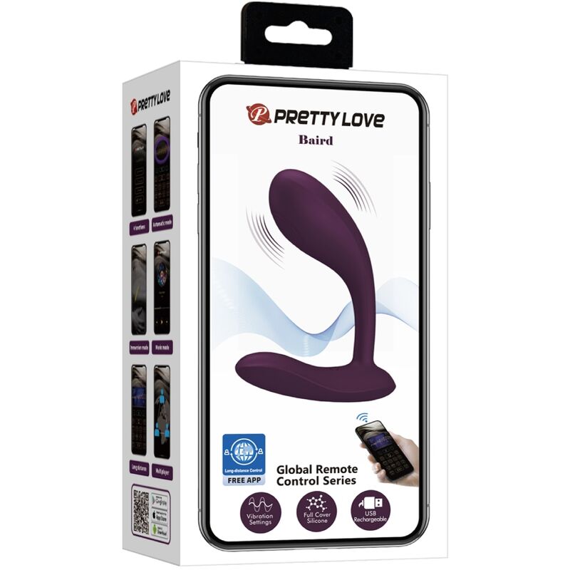 PRETTY LOVE - BAIRD G-SPOT 12 VIBRAZIONI RICARICABILE APP LILA - immagine 10