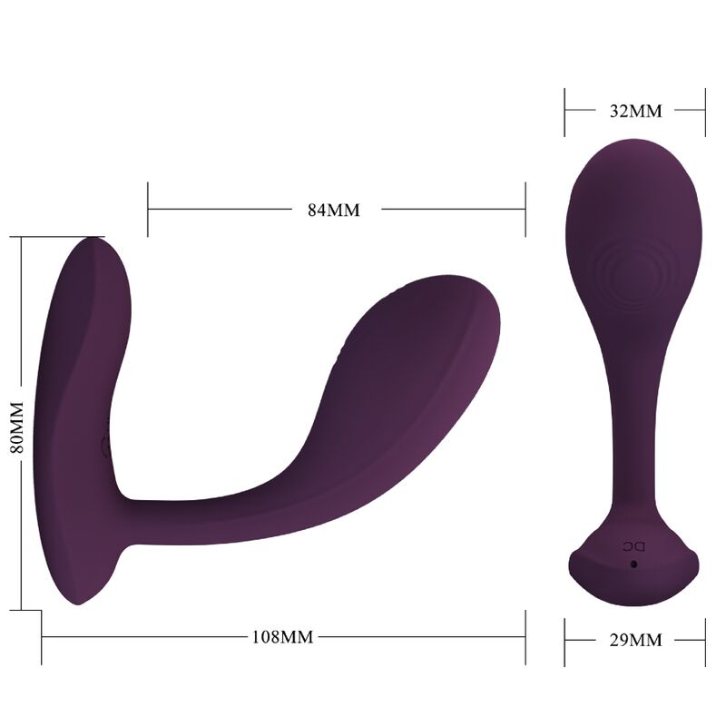 PRETTY LOVE - BAIRD G-SPOT 12 VIBRAZIONI RICARICABILE APP LILA - immagine 9