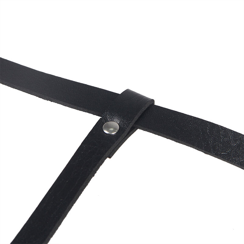 SUBBLIME - PETTORINA IN CUOIO NERA TAGLIA UNICA - immagine 6