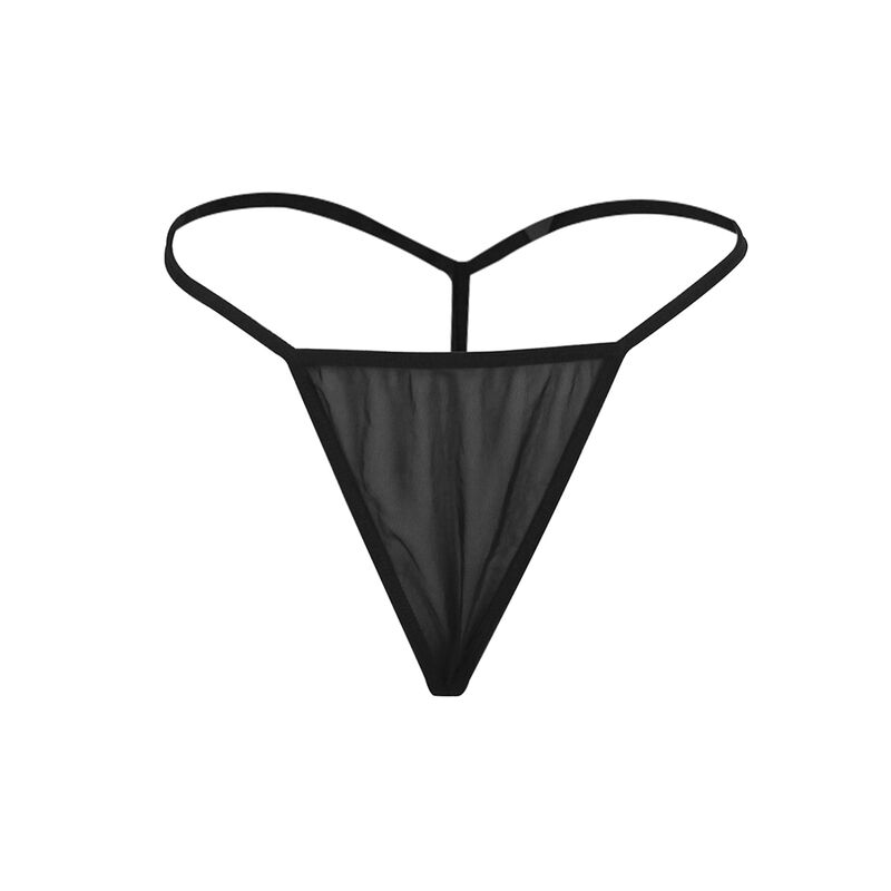 SUBBLIME - BABYDOLL TELA DE TUL DETALLE ENCAJE Y FLOR NEGRO S/M - immagine 7