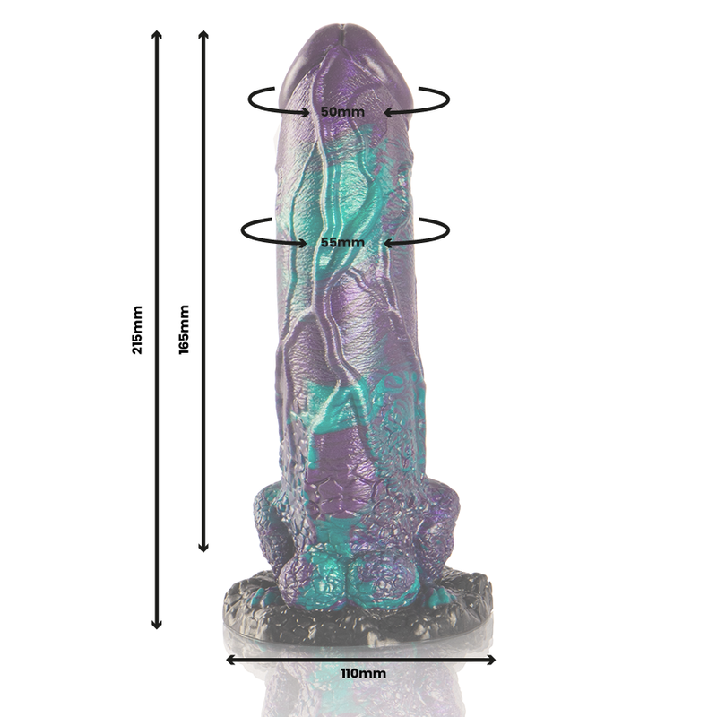EPIC - DILDO BASILISCO DOPPIO PIACERE SCAMUTO GRANDE TAGLIA - immagine 3