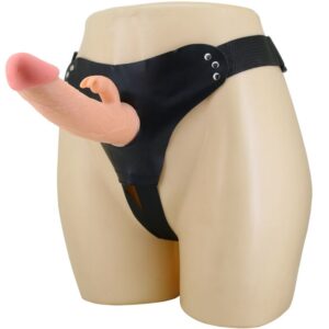 PRETTY LOVE – MAVIS HARNESS SLIP UNIVERSALE CON DILDO 19 CM NATURALE