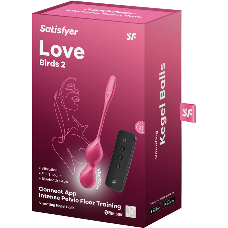 SATISFYER - LOVE BIRDS 2 SFERE KEGEL VIBRANTI + APP GRATUITA - immagine 3