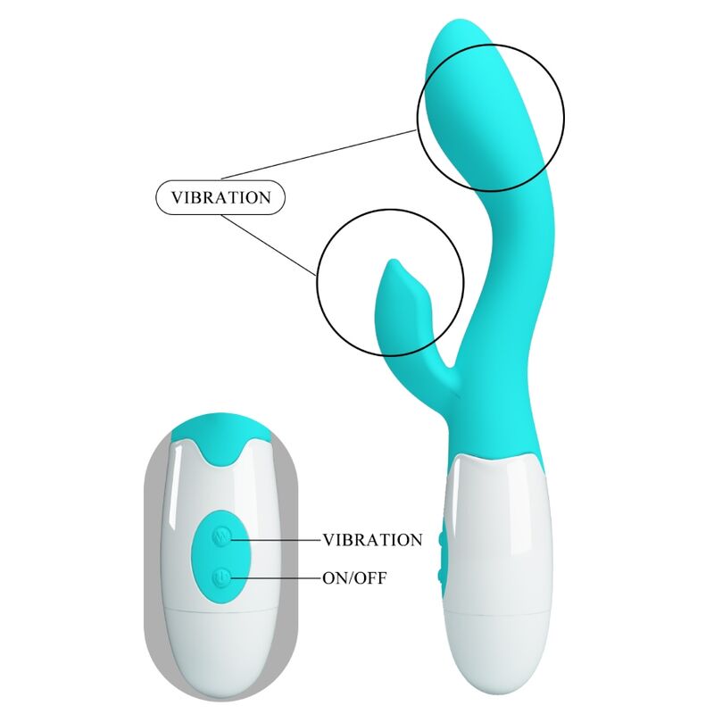 PRETTY LOVE - VIBRATORE BRIGHTY G-SPOT VERDE ACQUA - immagine 4