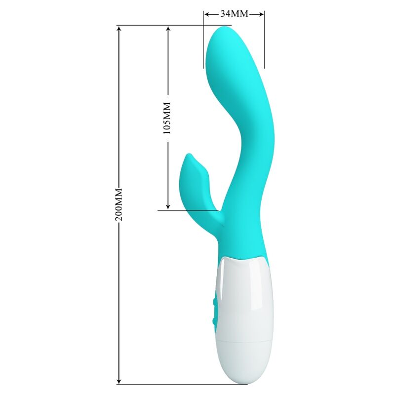 PRETTY LOVE - VIBRATORE BRIGHTY G-SPOT VERDE ACQUA - immagine 3