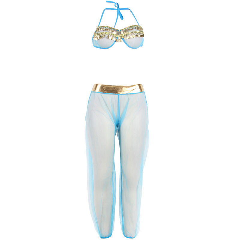 SUBBLIME - SET DE LENCERIA INDIA STYLE AZUL S/M - immagine 4