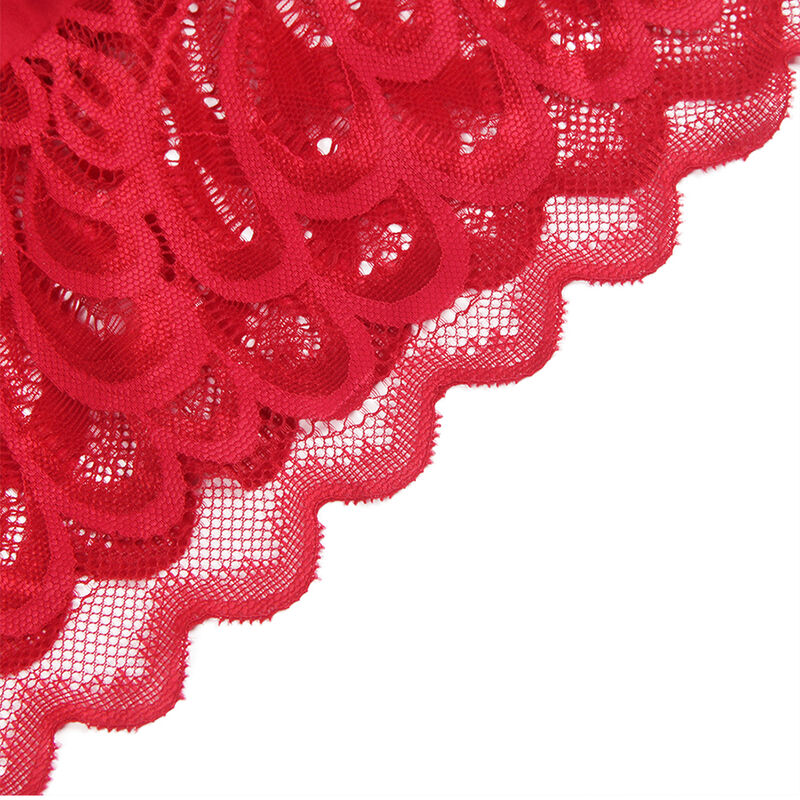 SUBBLIME - BABYDOLL SATINADO CON ENCAJE ROJO S/M - immagine 6