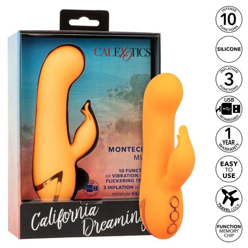 CALEXOTICS - MONTECITO MUSE VIBRATORE RABBIT ORANGE BY CALIFORNIA DREAMING - immagine 6