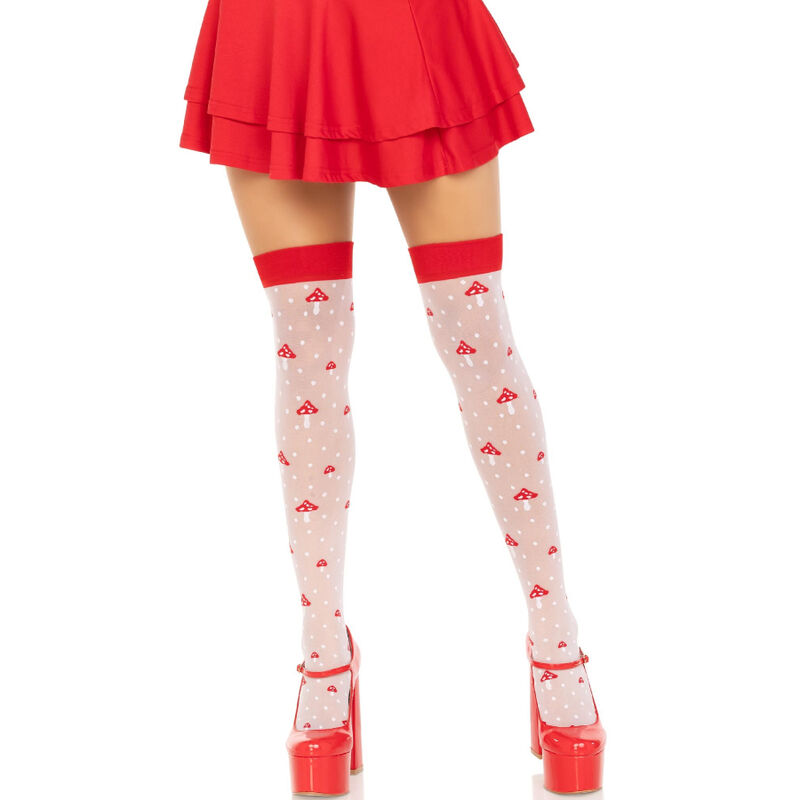 LEG AVENUE – CALZINI A FUNGO ROSSO/BIANCO LEG AVENUE – CALZINI A FUNGO ROSSO/BIANCO
