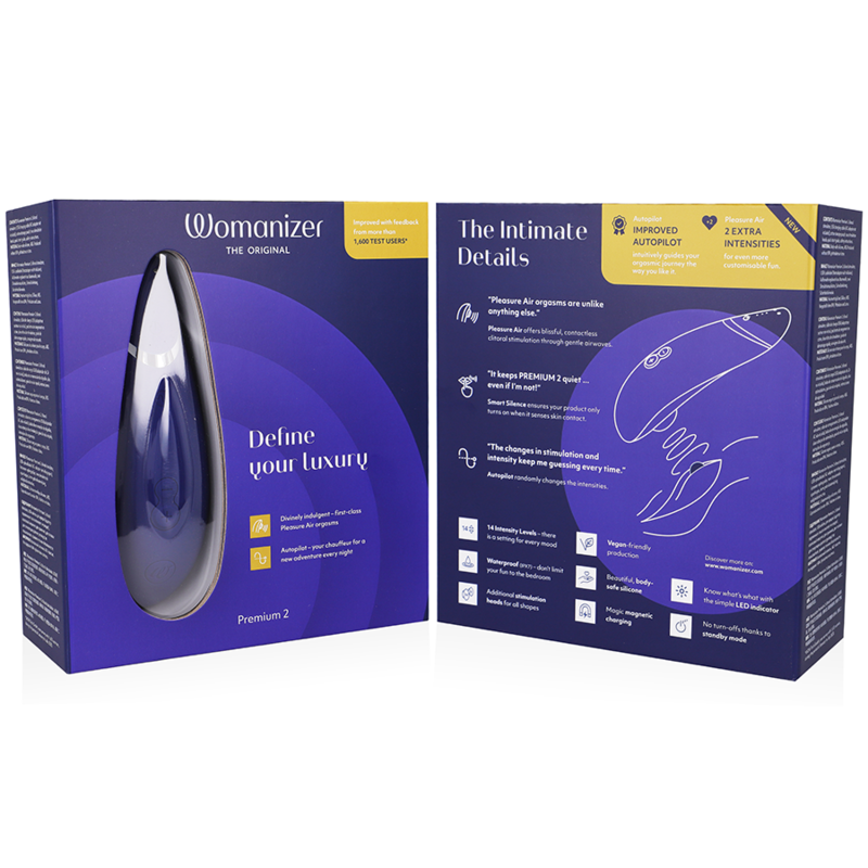 WOMANIZER - PREMIUM 2 STIMOLATORE DEL CLITORIDE MIRTILLO - immagine 2
