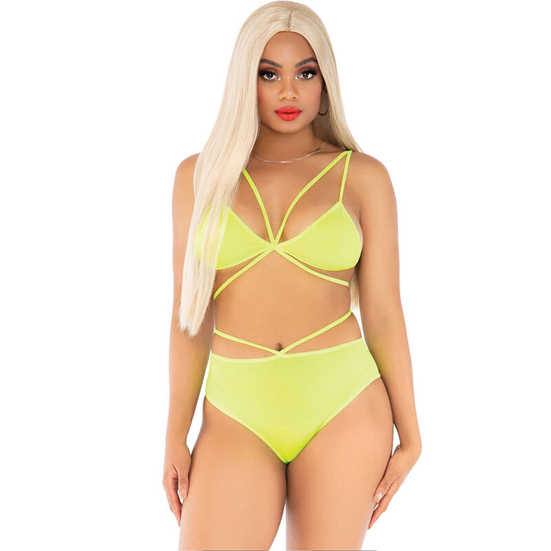 LEG AVENUE – TOP & BRAGAS CON TIRANTES AMARILLO LEG AVENUE – TOP & BRAGAS CON TIRANTES AMARILLO