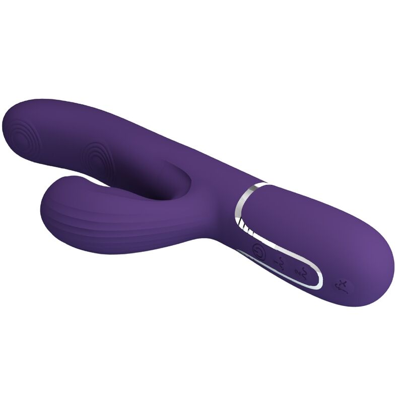 PRETTY LOVE - PERLITA VIBRATORE G-SPOT 3 IN 1 MULTIFUNZIONE VIOLA - immagine 6
