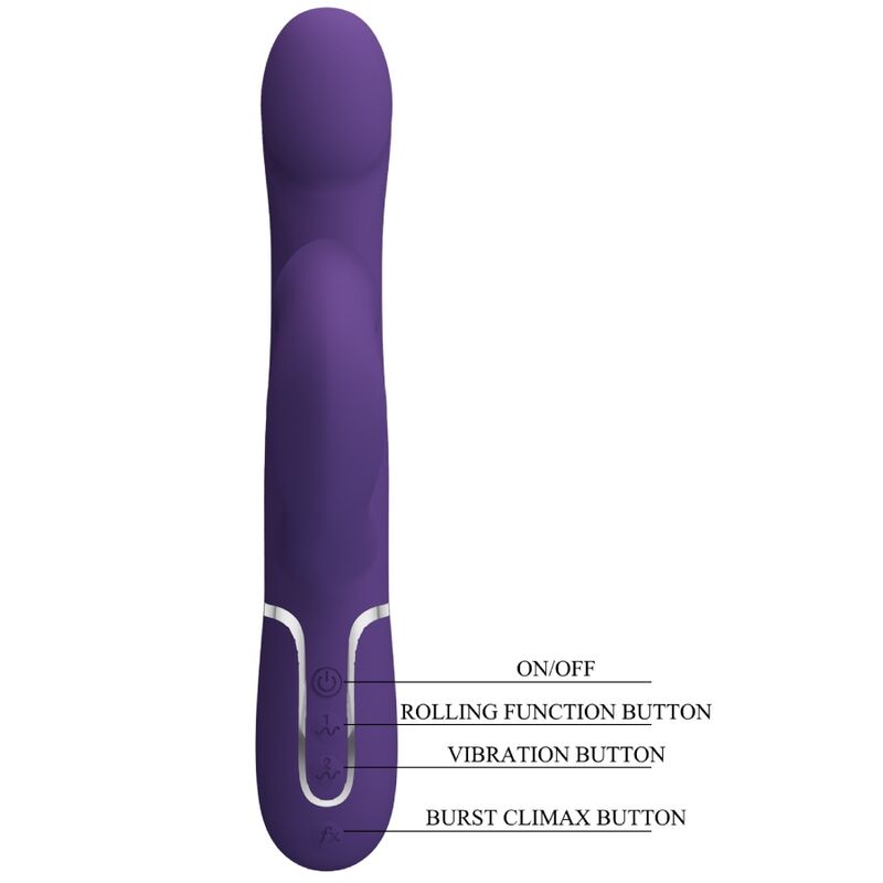 PRETTY LOVE - ZALIN PERLE VIBRATORE CONIGLIO 4 EN 1 VIOLA - immagine 4