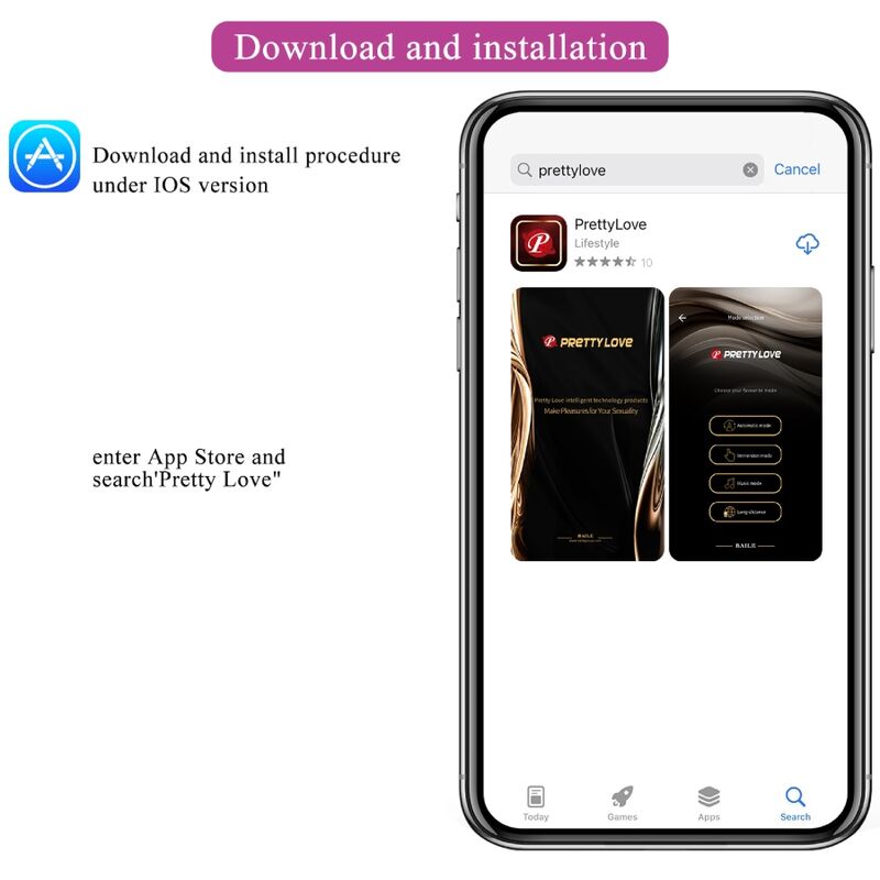 PRETTY LOVE - HECTOR VIBRATORE ELETTROSHOCK APP GRATUITA VIOLA - immagine 3