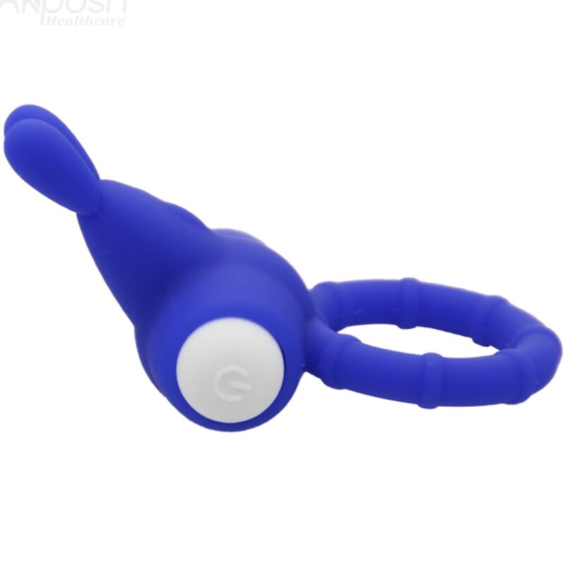 ARMONY - MS BUNNY ANELLO VIBRATORE IN SILICONE BLU - immagine 2