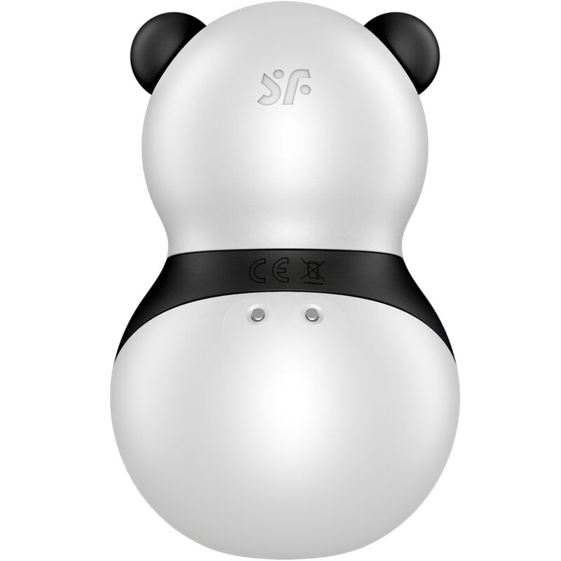 SATISFYER - POCKET PANDA STIMOLATORE E VIBRATORE IN BIANCO E NERO - immagine 2