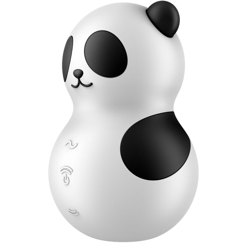 SATISFYER - POCKET PANDA STIMOLATORE E VIBRATORE IN BIANCO E NERO - immagine 5