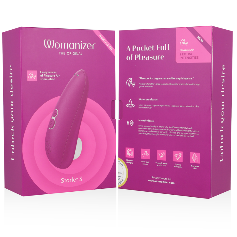 WOMANIZER - STARLET 3 STIMOLATORE CLITORALE VIOLA - immagine 6