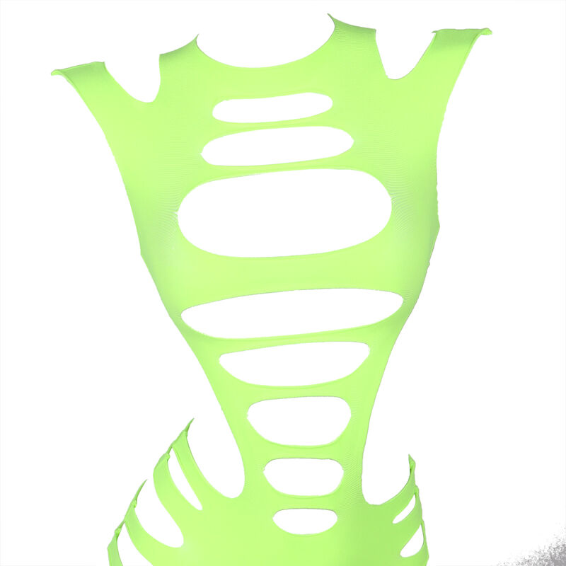 SUBBLIME - 952280 VESTITO ELASTICO A RETE MANICA LUNGA VERDE TAGLIA UNICA - immagine 9