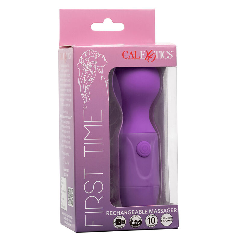 CALEXOTICS - FIRST TIME MASSAGGIATORE RICARICABILE 10 VIBRAZIONI VIOLA - immagine 4