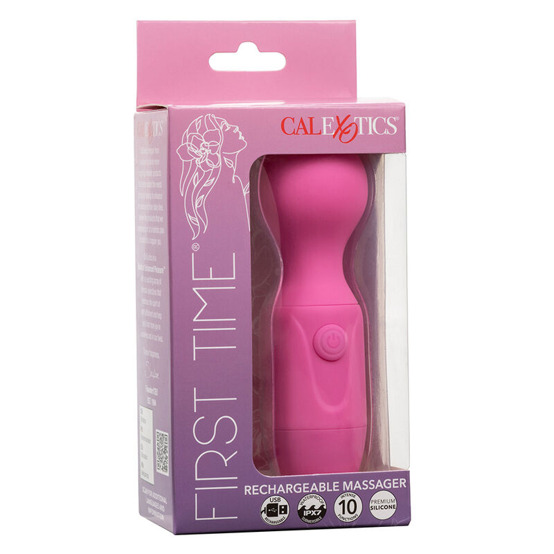 CALEXOTICS - FIRST TIME MASSAGGIATORE RICARICABILE 10 VIBRAZIONI ROSA - immagine 6