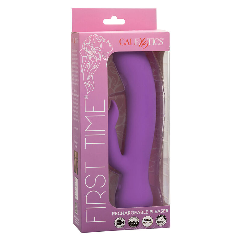 CALEXOTICS - FIRST TIME VIBRATORE PLEASER RICARICABILE VIOLA - immagine 6
