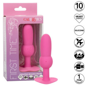 CALEXOTICS – FIRST TIME PLUG ANALE SONDA PERLINE 10 VIBRAZIONI ROSA