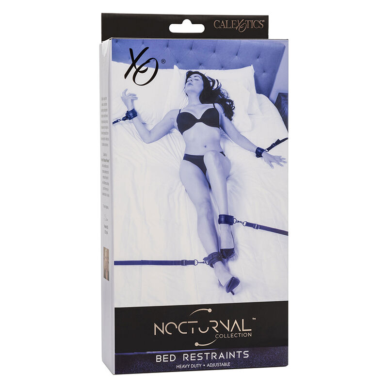 CALEXOTICS - NOCTURNAL CINGHIE PER LETTO IN PELLE REGOLABILI NERE - immagine 5