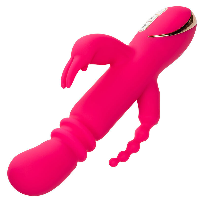CALEXOTICS - JACK FANTASY VIBRATORE TRIPLO RISCALDATO ROSA CONIGLIO - immagine 7