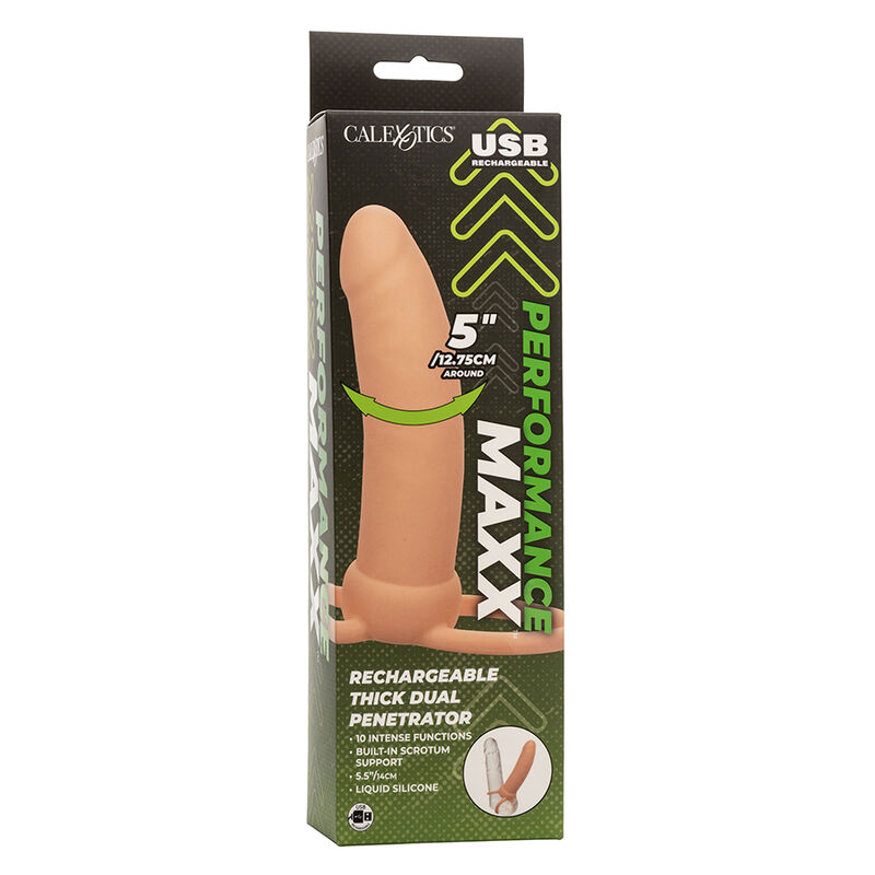 CALEXOTICS - MAXX THICK DUAL PENETRATOR 10 VIBRAZIONI CARNE - immagine 5