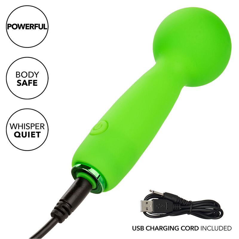 CALEXOTICS - NEON VIBES BUBBLY VIBE IL MINI MASSAGGIATORE 10 VIBRAZIONI VERDE - immagine 2