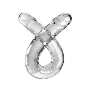 KING COCK – DOUBLE TROUBLE DOPPIO TROUBLE 46 CM TRASPARENTE