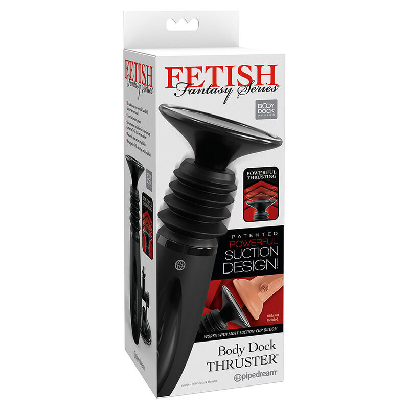 FETISH FANTASY SERIES - BODY DOCK MORSETTO PER DILDO THRUSTER CON 7 MODALITÀ DI SPINTA NERO - immagine 4