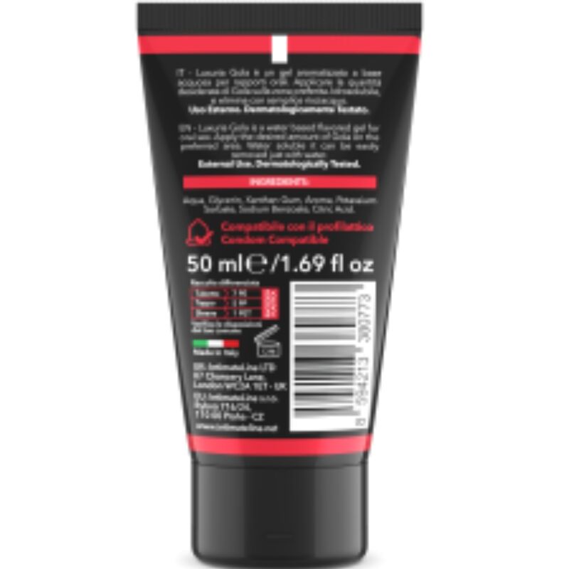 INTIMATELINE LUXURIA - GEL PER SESSO ORALE GUSTO FRAGOLA 50 ML - immagine 3