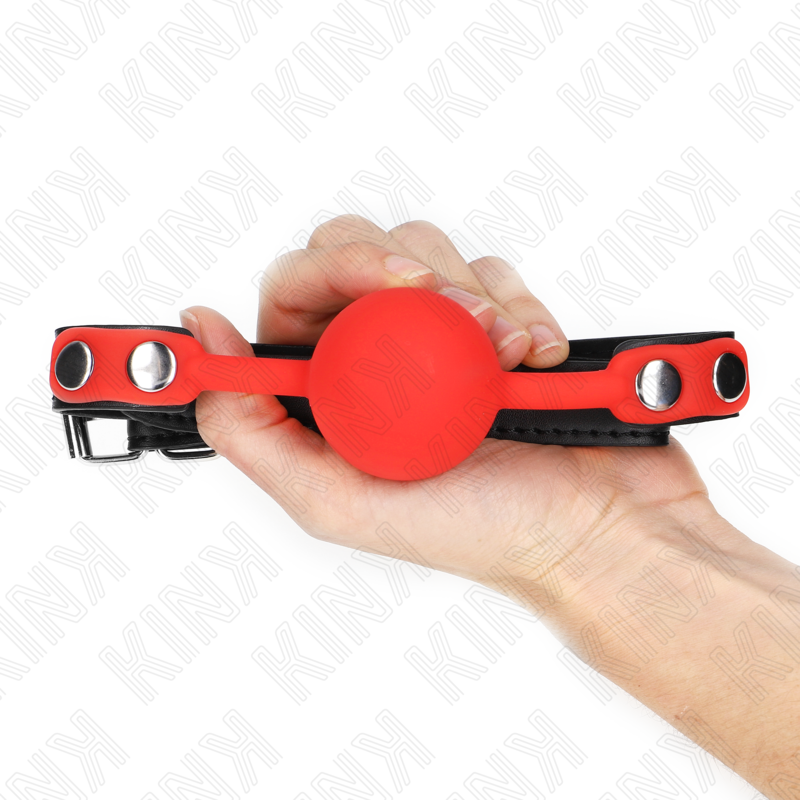 KINK - PALLA IN SILICONE ROSSA 4 CM GAG 60 x 2 CM - immagine 2