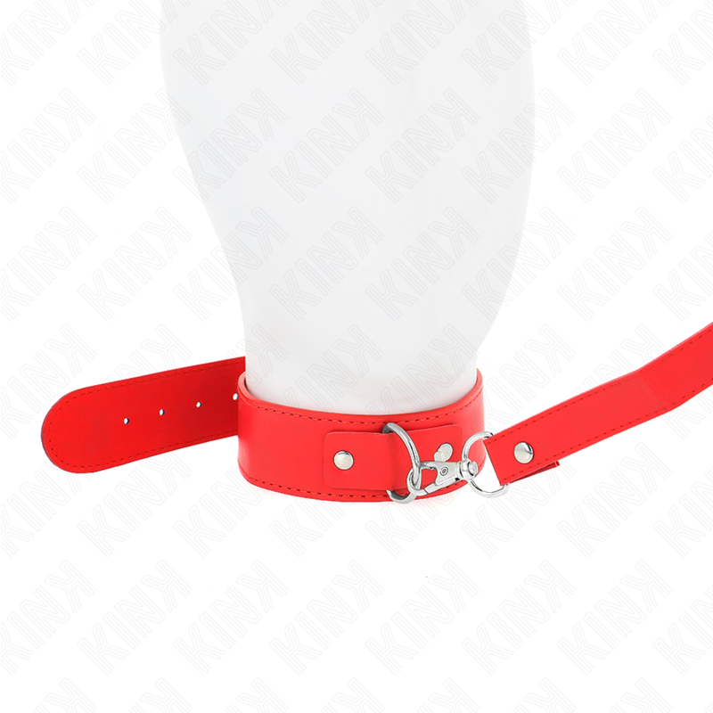 KINK - COLLANA CON CINTURA 116 CM ROJO CINTURINO REGOLABILE 32-50 CM X 8 CM - immagine 3